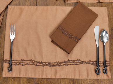 Cowboy Barbed Wire Placemat - Set of 4