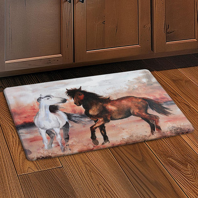 Prairie Horse Quilted Round Mat GFTOMA8736 main image 0