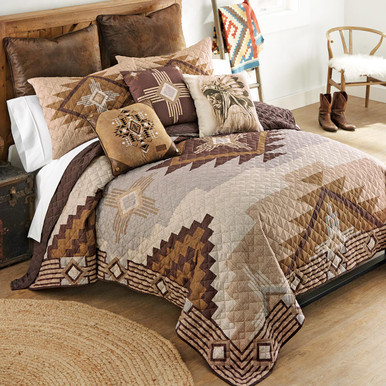 Image of Canyon Echoes Quilt Bed Set - Queen