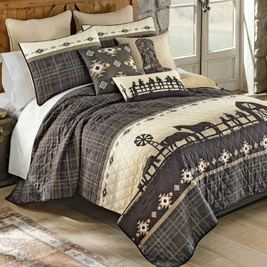 Image of Sunset Ranch Quilt Bed Set - Queen