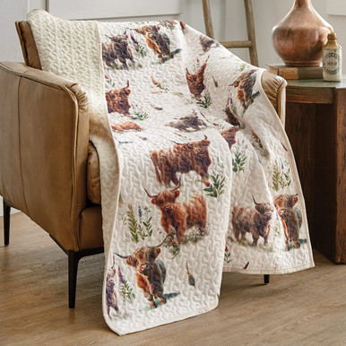 Image of Highland Cow Country Throw