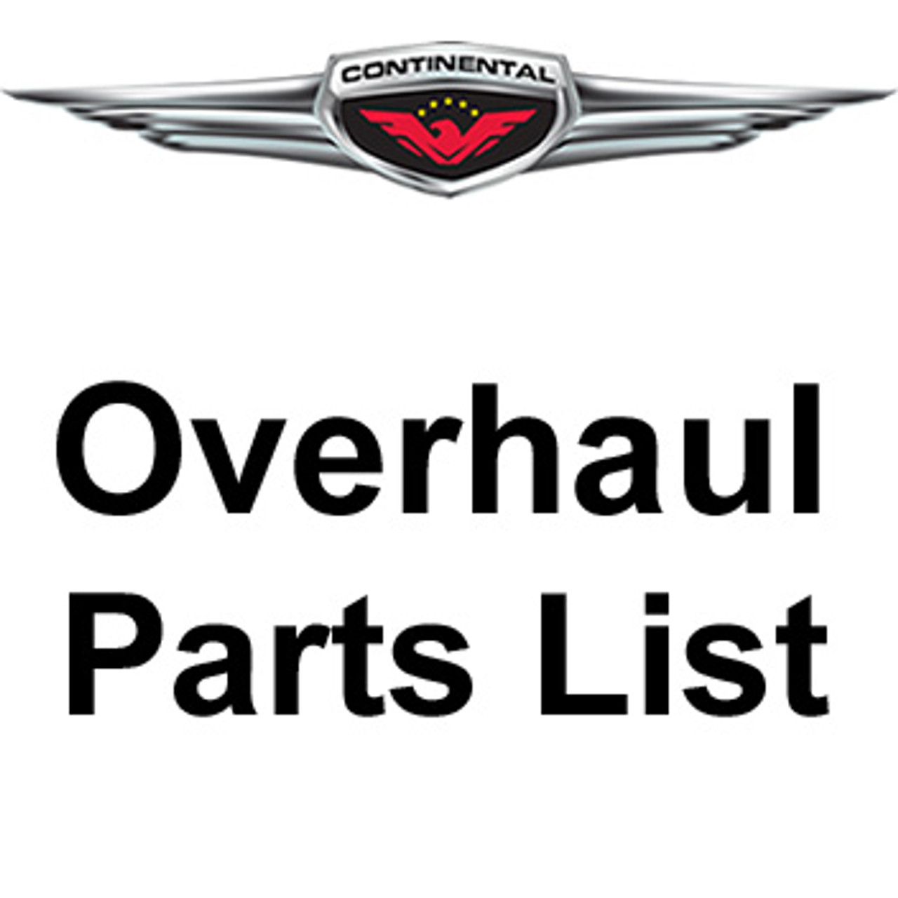 Continental At Overhaul 100 Parts Replacement List Engine Model I0 5 A D E F J K L