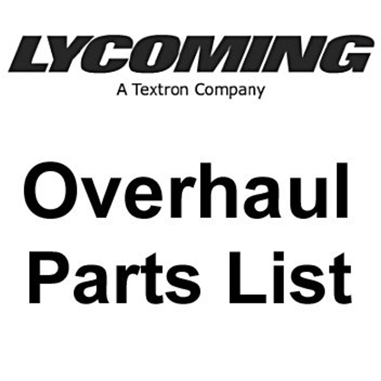 Continental At Overhaul 100 Parts Replacement List Engine Model I0 5 A D E F J K L