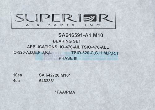 Bearing Set - SA646591-A1