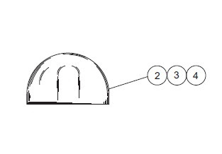 Whelen Clear position light lens - W1284C