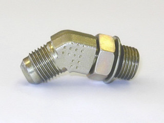 Elbow -  3/8 Flared, Self-Sealing, 45 - AEL74070