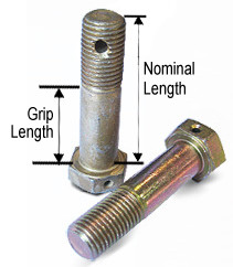 AN6 Bolt Drilled Shank, Grip Length 7/16", Nominal Length 1-3/32", (5 per pack) - AN6-10