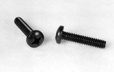 Brass, Black Oxide Coated Screws, 6-32 Thread Size, 3/4" Length (25 per pack) - MS35214-29