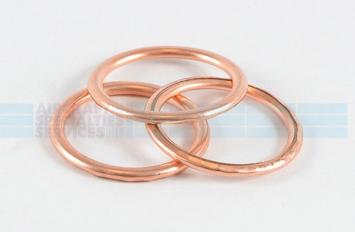 Copper Gasket (Crush Washer), ID 1", OD 1-1/4" (AN900-16) (5 per pack) - MS35769-21
