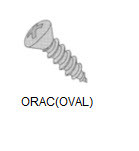 Sheet Metal Screw, Thread 8, Length 5/8" (50 per pack) - ORAC8-10