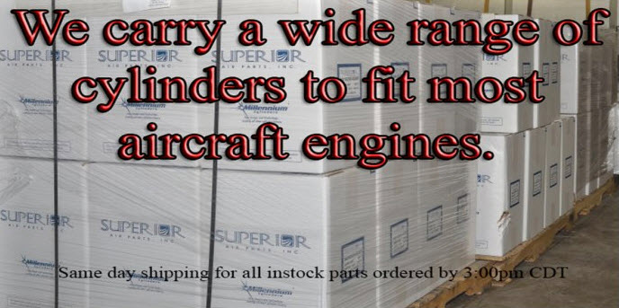 We carry a wide range of cylinders to fit most aircraft engines.