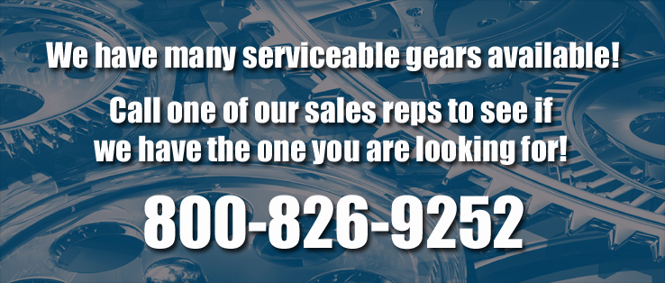 Serviceable Gears are Available