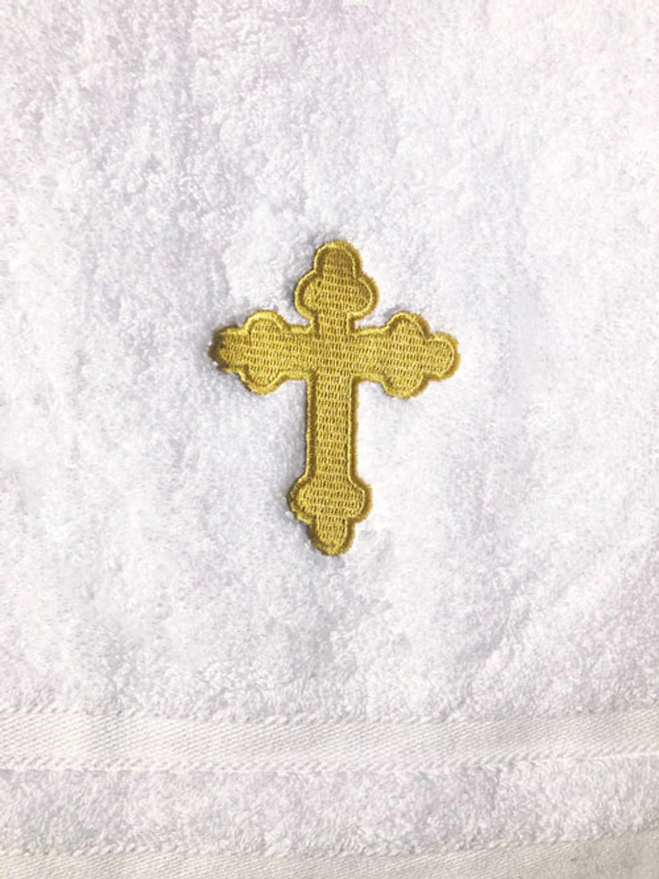 Personalised Christening/Baptism/Naming Day Cross Shawl - Super Soft, Embroidered In Gold, Silver, Pink, Or Blue