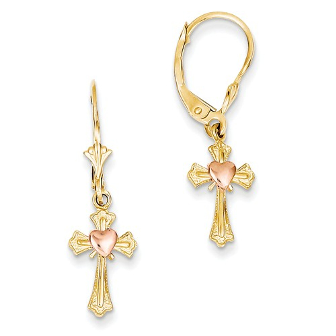 Diamond Cross Earrings – Happy Jewelers