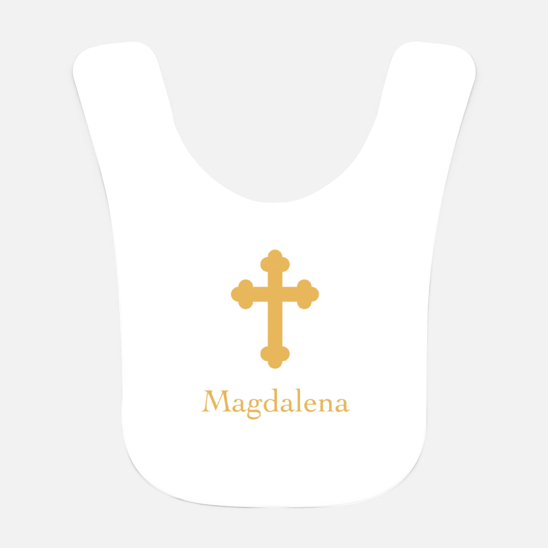 personalized baptism bib