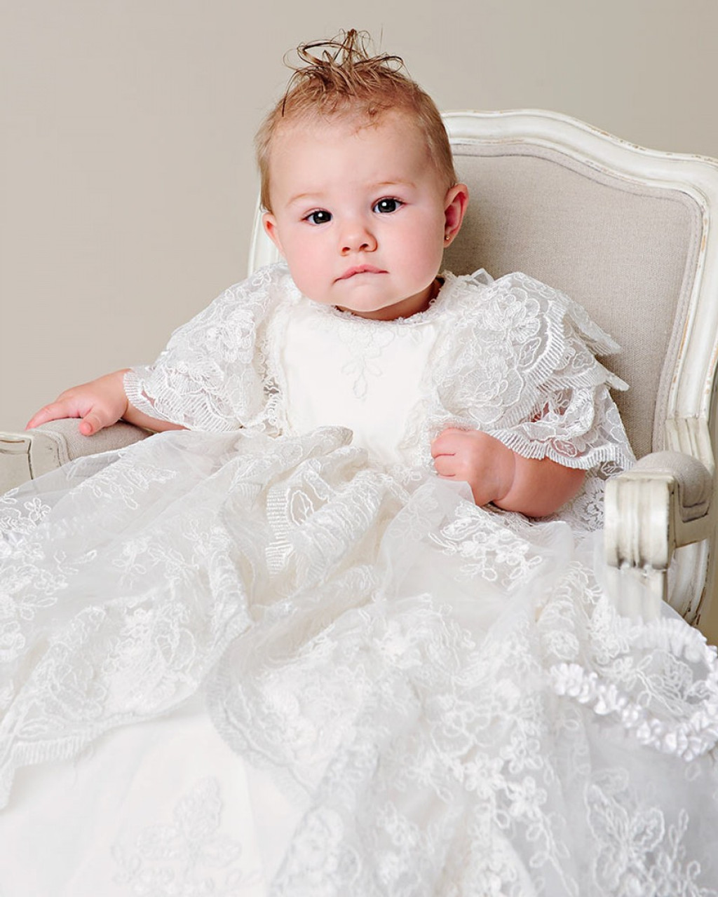 Buy AbaoWedding Lace Christening Gowns Baby Baptism Dress Newborn Baby  Dress (12 M) at Amazon.in