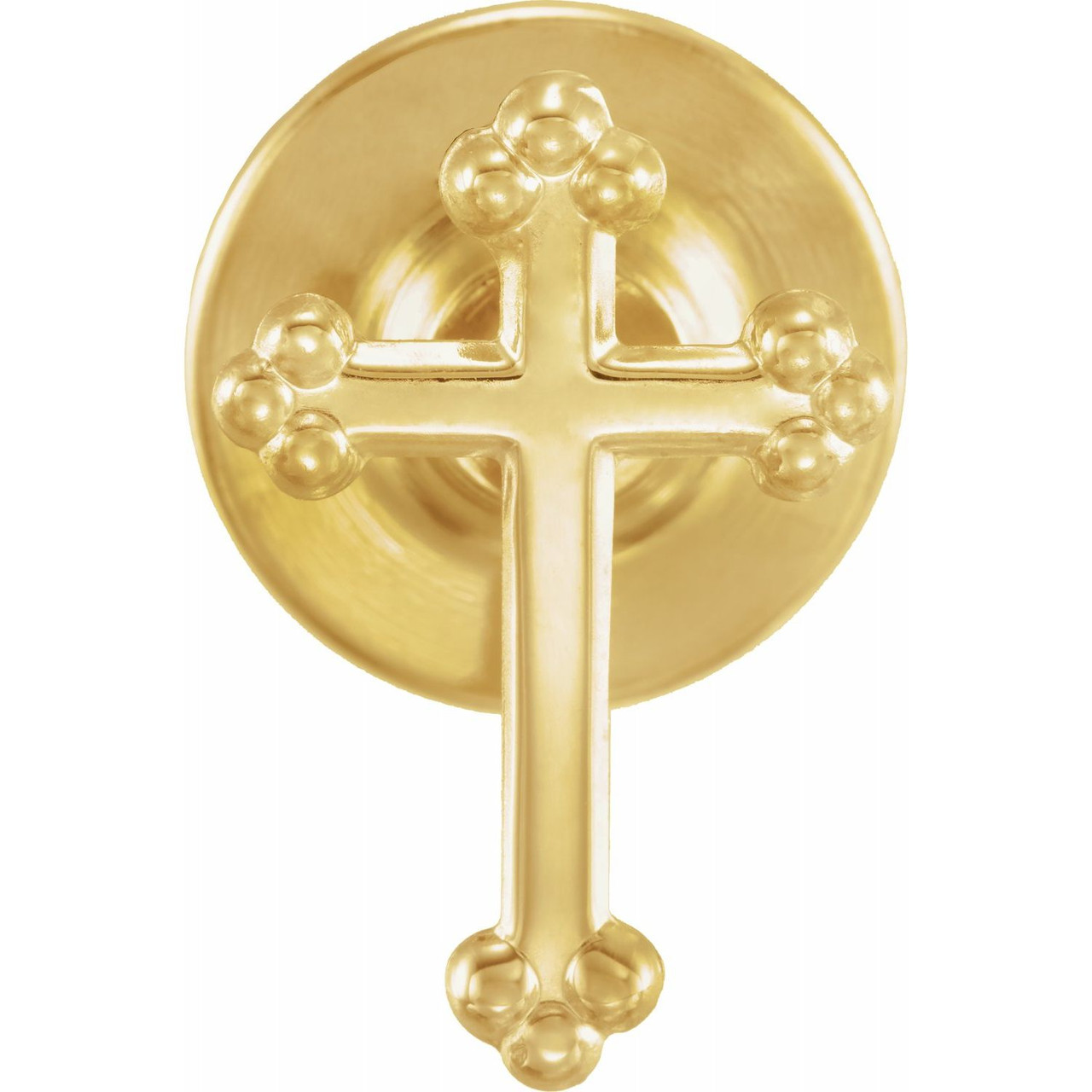 Christian Fish and Cross Gold Tie Tack