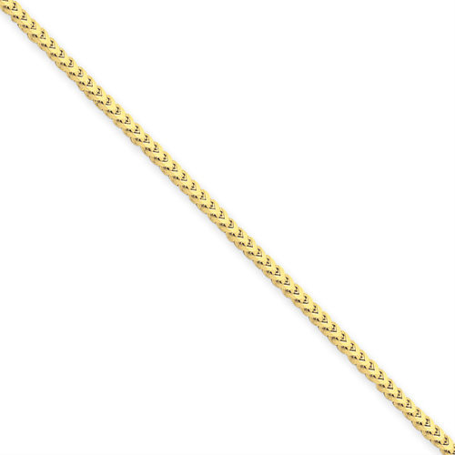 14KT Gold 1.5mm Franco Necklace- Various Lengths