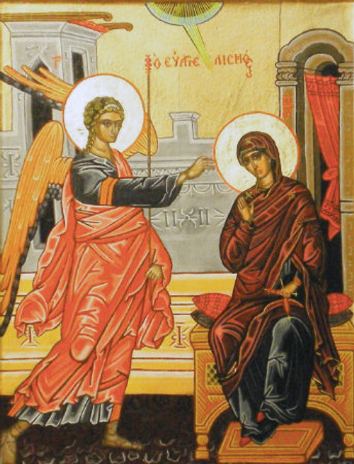 Greek orthodox icon of the Ladder of Divine Ascent