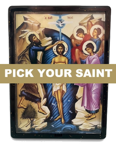 Pick-Your-Saint Framed Standing Icon Magnet
