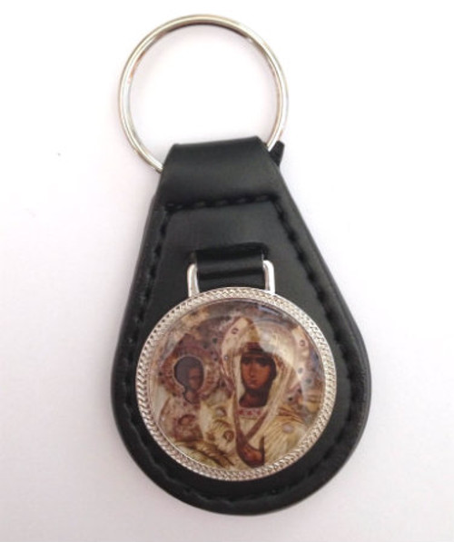 Trojerucica Icon Leather Keychain