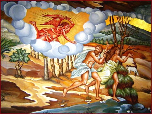 The Expulsion of of Adam and Eve from Paradise Icon
