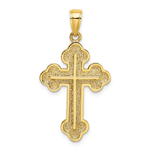 14KT Gold Serbian Style Cross- 1 1/8"