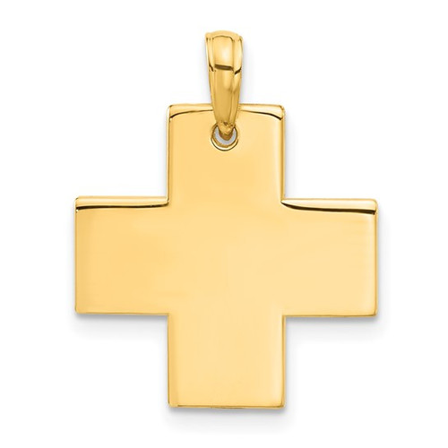 14KT Gold Greek Polished Cross