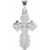 Sterling Silver St. Olga Style Cross- Large