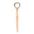 14KT Rose Gold Simple Cross- Small: 5/8"