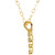 14KT Gold & CZ Cross Pendant with 15" Chain
