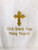 Embroidered Baptismal Towel (Bath Size): English