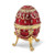 Imperial Egg Trinket Music Box- Red with Matching 18" Necklace