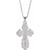 Sterling Silver St. Olga Style Cross- Small with 18" SS Chain