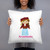 Personalized Pillowcase with Pillow: Greek Girl Design- ANY LANGUAGE!
