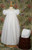 25" Nylon Tricot Baptismal Gown with Embroidered Bodice