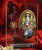 Italian Silver Icon of St. Nicholas on Glass Stand with Decorations (Colored)