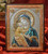 Our Lady of Vladimir Italian Silver Icon in Color: 4 Sizes Available