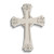 Silver Hanging Wall Cross- 4 1/2" x 6" (Engravable)