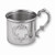 Engravable Raised Design Pewter Baby Cup