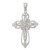 Sterling Silver CZ Filigree Cross Pendant- 1 3/4"