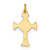 14KT Gold 4C's Cross- Tiny- 3/4"