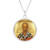 Pick-Your-Saint Round Icon Pendant with 18" Chain: Multiple Finishes