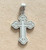 Sterling Silver Byzantine Style Baptismal Cross- 1"