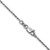 14KT White Gold Diamond-Cut Rope Chain 1.3mm- Various Lengths