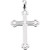 Sterling Silver Inlaid Byzantine Cross Pendant (Engravable)- 1 1/2" 