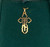 14KYG Orthodox Cross Outline Cross- 1 1/4"
