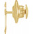 14KT Gold Orthodox Budded Cross Lapel Pin/Tie Tac