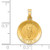14KT Gold St. John the Baptist Round Medallion: ENGRAVABLE