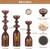 Wooden Srecna Slava Candlestick: 3 Sizes Available